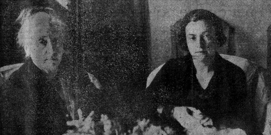 La muller i la filla de Francesc Macià en la intimitat